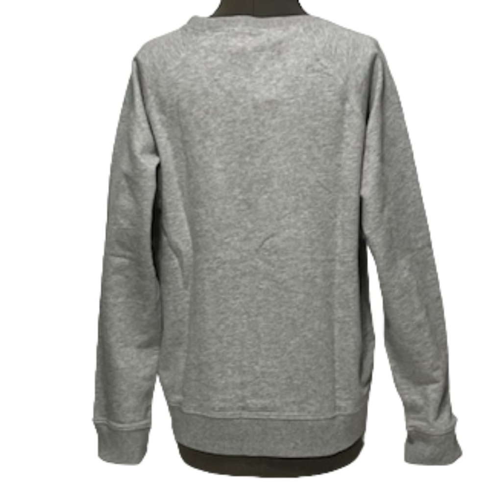J.CREW Heather Gray Sweatshirt With Tartan Ruffle Detail Size XL NWT - Picture 5 of 16
